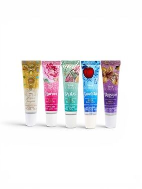 New DISNEY PRINCESS Bath & Body Works 5X Lip Gloss Set Set Collection Bundle